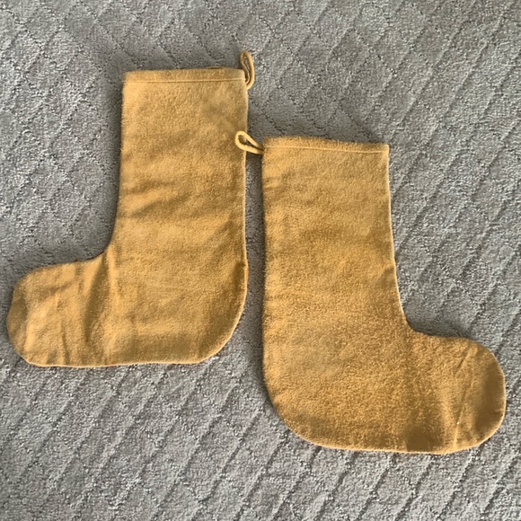 2 Vintage Boho Suede, Velvet & Lace Christmas Stockings - Picture 4 of 13